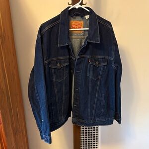 Levis Dark Blue Trucker Jacket Fantastic Condition XXL